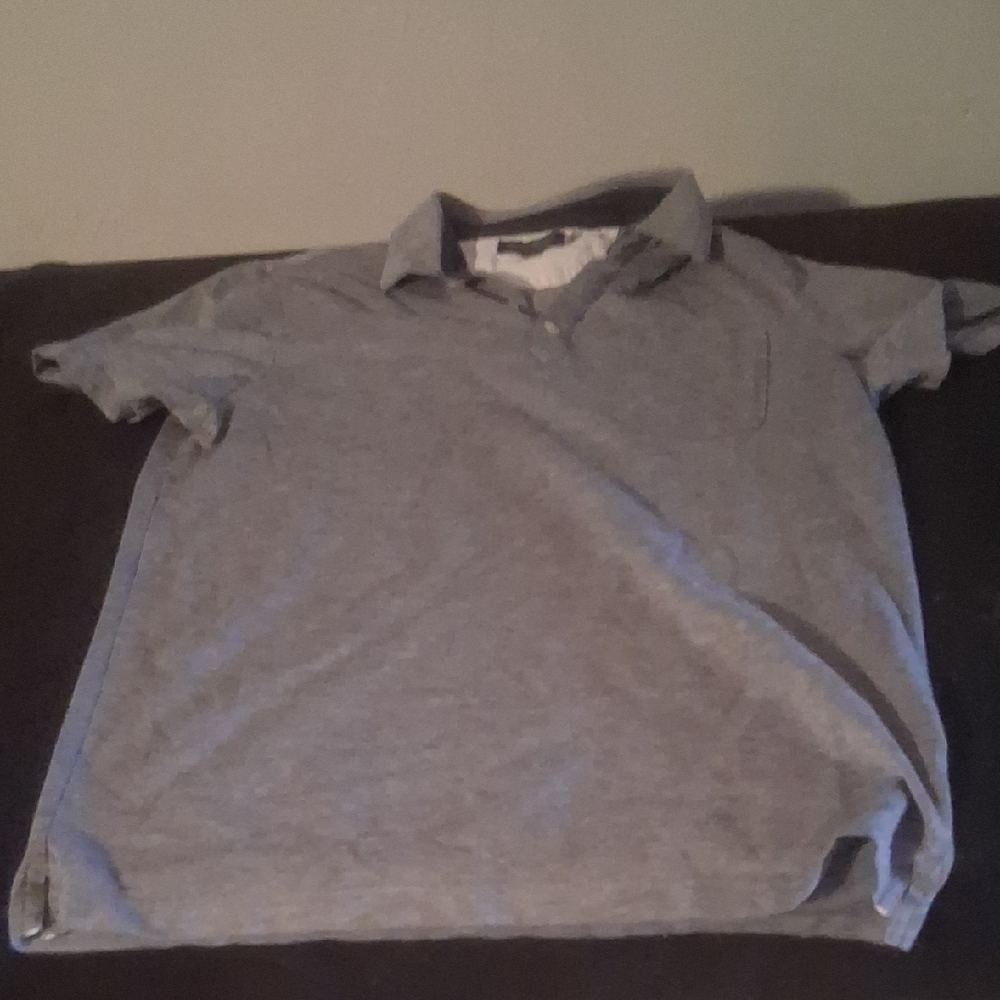 Banana Republic Men's Luxe Touch Polo Medium Charcoal Gray Spring 2019 - Picture 2 of 8